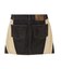 CONTRAST PANELED DENIM MINI SKIRT