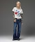 HEART POCKET FLARE DENIM PANTS