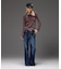 HEART POCKET FLARE DENIM PANTS