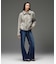 HEART POCKET FLARE DENIM PANTS