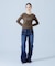HEART POCKET FLARE DENIM PANTS
