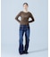 HEART POCKET FLARE DENIM PANTS
