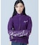 SLEEVE LOGO FADED ZIP UP KNIT TOP