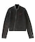 SLEEVE LOGO FADED ZIP UP KNIT TOP