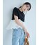 【WEB限定カラーあり】ボリュームペプラムドッキングカットプルオーバー