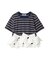 【USAGI ONLINE/ZOZOTOWN限定】リボンドッキングTシャツ
