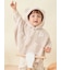 【ONLINE限定カラーあり】【BABY】パウダーベアポンチョ
