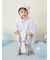 【限定カラーあり】【BABY】パウダーアニマルポンチョ
