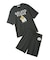 【ONLINE限定】【HOMME】【接触冷感】レーヨンジェラートベアプリントTシャツ&ハーフパンツセット