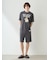 【ONLINE限定】【HOMME】【接触冷感】レーヨンジェラートベアプリントTシャツ&ハーフパンツセット