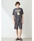 【ONLINE限定】【HOMME】【接触冷感】レーヨンジェラートベアプリントTシャツ&ハーフパンツセット
