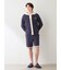 【HOMME】エアリーモコカレッジハーフパンツ