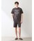 【HOMME】モーニングドッグプリントハーフパンツ