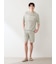 【HOMME】【UVカット】スムーズィーliteクールロゴジャガードプルオーバー&ハーフパンツセット