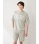 【HOMME】【UVカット】スムーズィーliteクールロゴジャガードプルオーバー&ハーフパンツセット