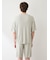 【HOMME】【UVカット】スムーズィーliteクールロゴジャガードプルオーバー&ハーフパンツセット
