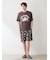 【ヒラノトシユキ】【HOMME】PLANEDOG柄プリントハーフパンツ