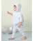 【ラッピング済み】【BABY】パウダーベアポンチョ&ストローマグセット BOX付き