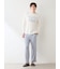 【HOMME】クールレーヨンロゴロングパンツ