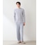 【HOMME】クールレーヨンロゴロングパンツ