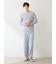 【HOMME】クールレーヨンロゴロングパンツ
