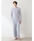 【HOMME】ワッフルボーダーロンT