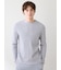 【HOMME】ワッフルボーダーロンT