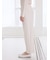 【UVカット】フレンチレーヨンロゴロングパンツ