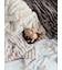 【Sleep】リボンDOG柄プリント毛布