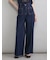 【MILA PANTS】玉縁ポケットセミフレアデニムパンツ