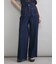 【MILA PANTS】玉縁ポケットセミフレアデニムパンツ