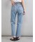 【MILA PANTS】裾段差テーパードデニムパンツ