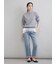 【MILA PANTS】裾段差テーパードデニムパンツ