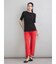 【MILA PANTS】裾段差テーパードデニムパンツ