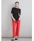 【MILA PANTS】裾段差テーパードデニムパンツ