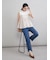 【MILA PANTS】裾段差テーパードデニムパンツ