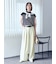 【MILA PANTS】【UVカット】クールタッチ後ろゴム２タックワイドパンツ
