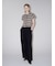 【MILA PANTS】【UVカット】クールタッチ後ろゴム２タックワイドパンツ