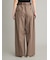 【MILA PANTS】【UVカット】クールタッチ後ろゴム２タックワイドパンツ