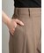 【MILA PANTS】【UVカット】クールタッチ後ろゴム２タックワイドパンツ
