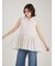 ノースリーブシャツ衿ギャザーチュニック