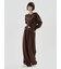 【ONLINE限定カラーあり】emmiロゴクルーネックニットカーディガン
