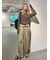 【Dickies(R)×emmi】タックワイドパンツ