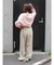 ウエストリメイクタックカーブパンツ