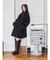 【Htage】モヘア混ロングシャギービッグジャケットコート