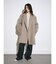 【Htage】モヘア混ロングシャギービッグジャケットコート