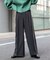 『TALLサイズ／WEB限定』ウールライクダブルタックワイドパンツ