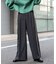 『TALLサイズ／WEB限定』ウールライクダブルタックワイドパンツ