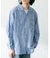 『別注』ELY×Sonny Label　開襟シャンブレーシャツ