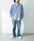 『別注』ELY×Sonny Label　開襟シャンブレーシャツ
